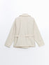 LC Waikiki Women's Jacket Collar Plain Trench Coat
